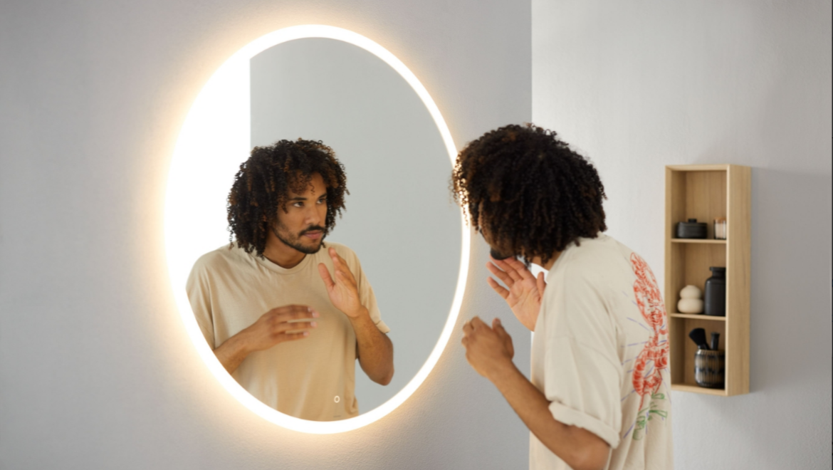 Option Round spejl 90 cm (© Geberit)