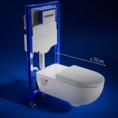 Passer til toiletter op til 70 cm Passer til toiletter op til 70 cm