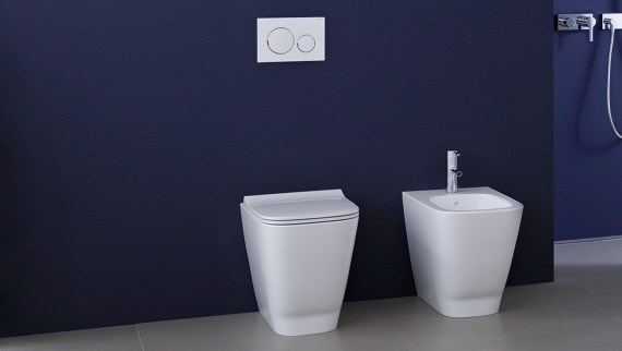 Smyle gulvstående back-to-wall toilet