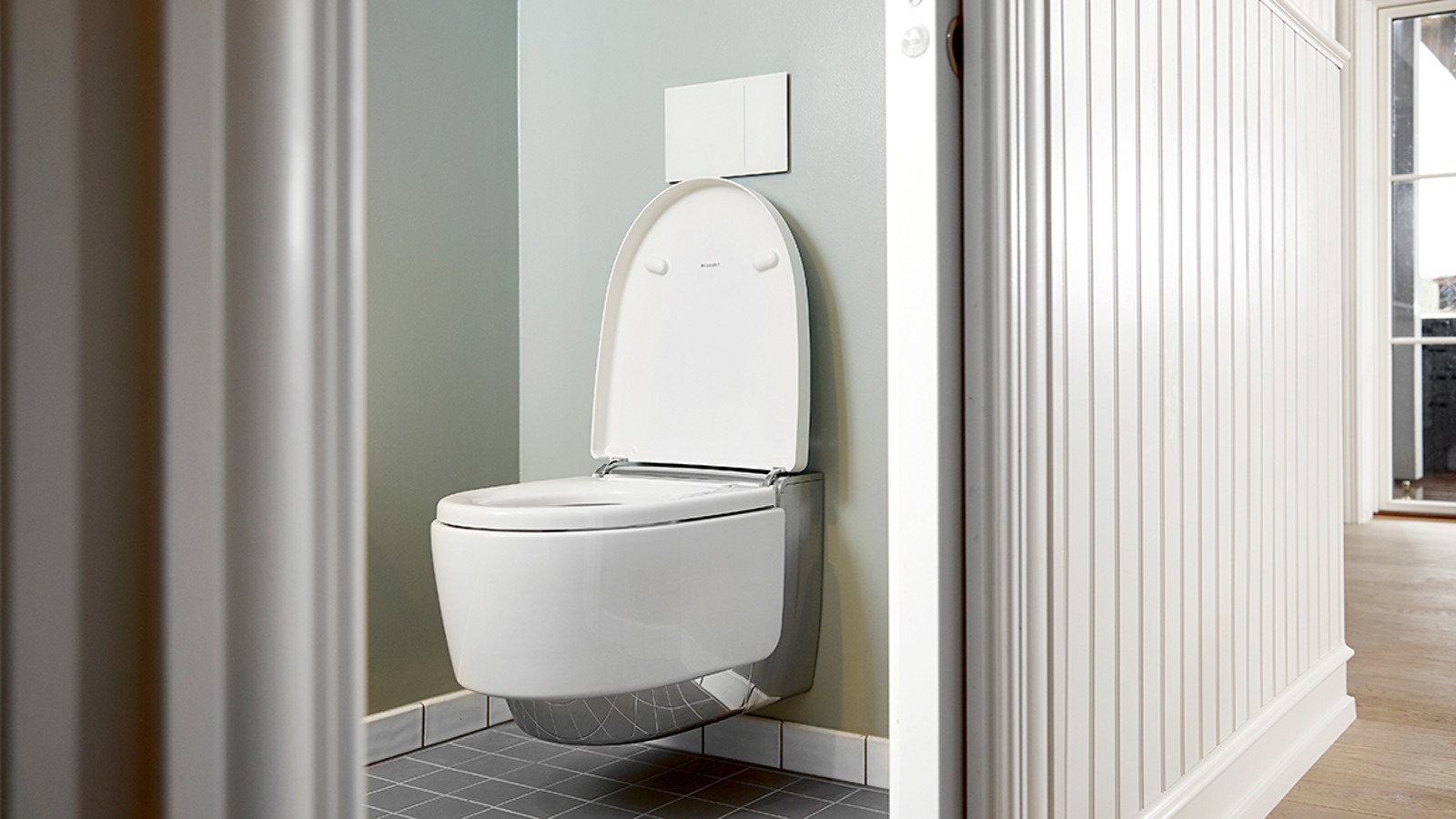 Geberit AquaClean Mera douchetoilet på Hvidbjerg Strandhotel Geberit AquaClean Mera douchetoilet på Hvidbjerg Strandhotel