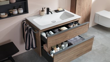 Geberit iCon badeværelsesmøbler med skuffer Geberit iCon badeværelsesmøbler med skuffer