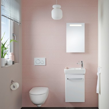 Renova Compact håndvask på lille badeværelse