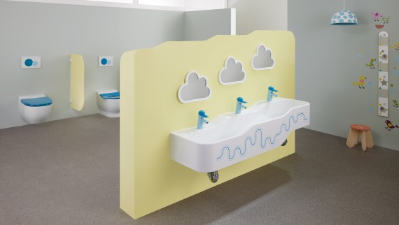 Geberit Bambini-lege- og vaskekumme Geberit Bambini-lege- og vaskekumme