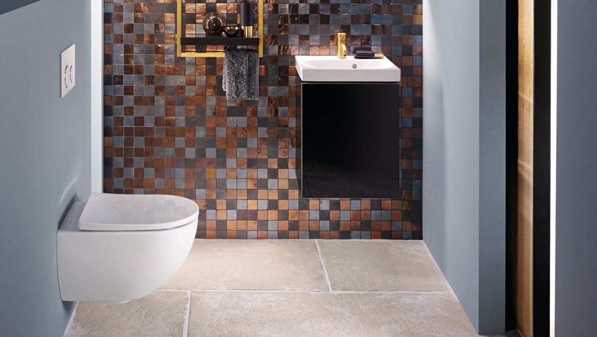 Væghængt toilet giver et harmonisk design