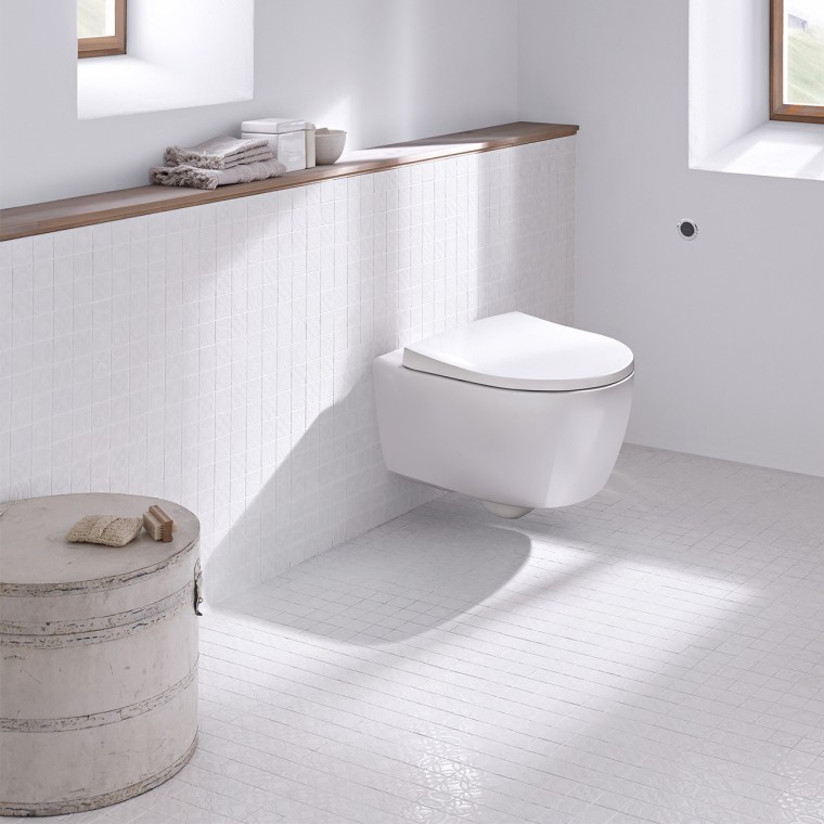 Geberit care-WC med fjernbetjent skyllestyring Geberit care-WC med fjernbetjent skyllestyring