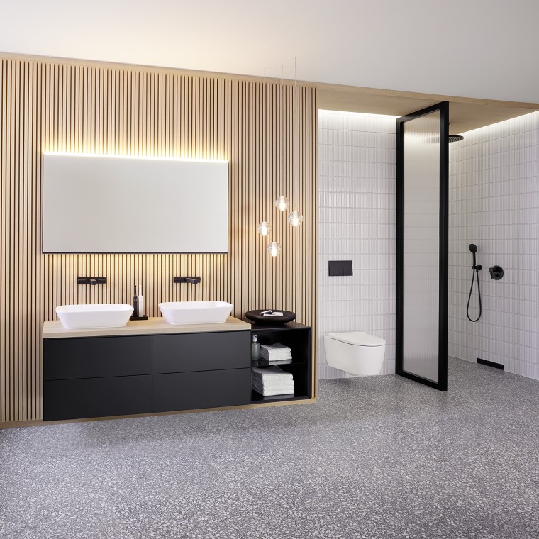 Geberit ONE-underskab med åbent sideelement Geberit ONE-underskab med åbent sideelement