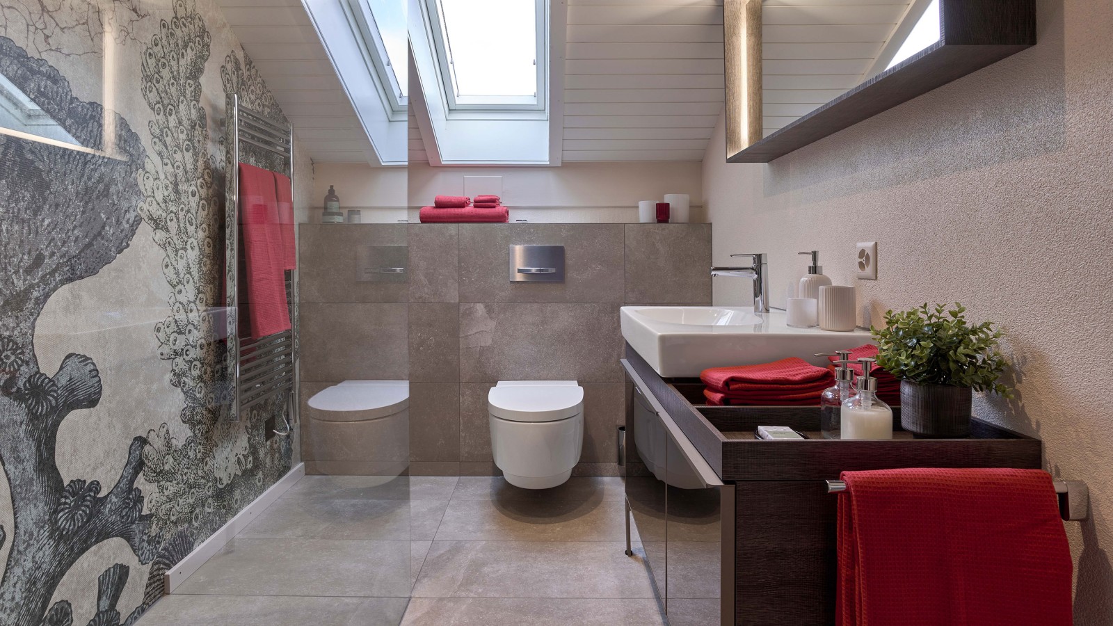 Badeværelset efter renovering Badeværelset efter renovering