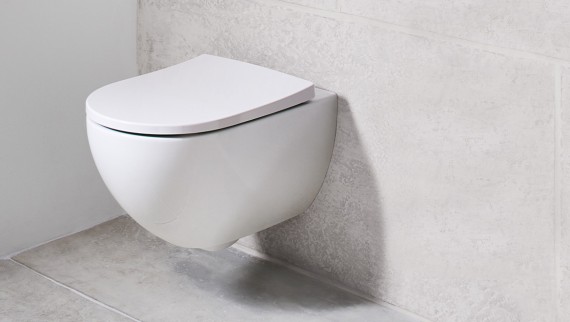 Væghængt toilet for nem rengøring Væghængt toilet for nem rengøring