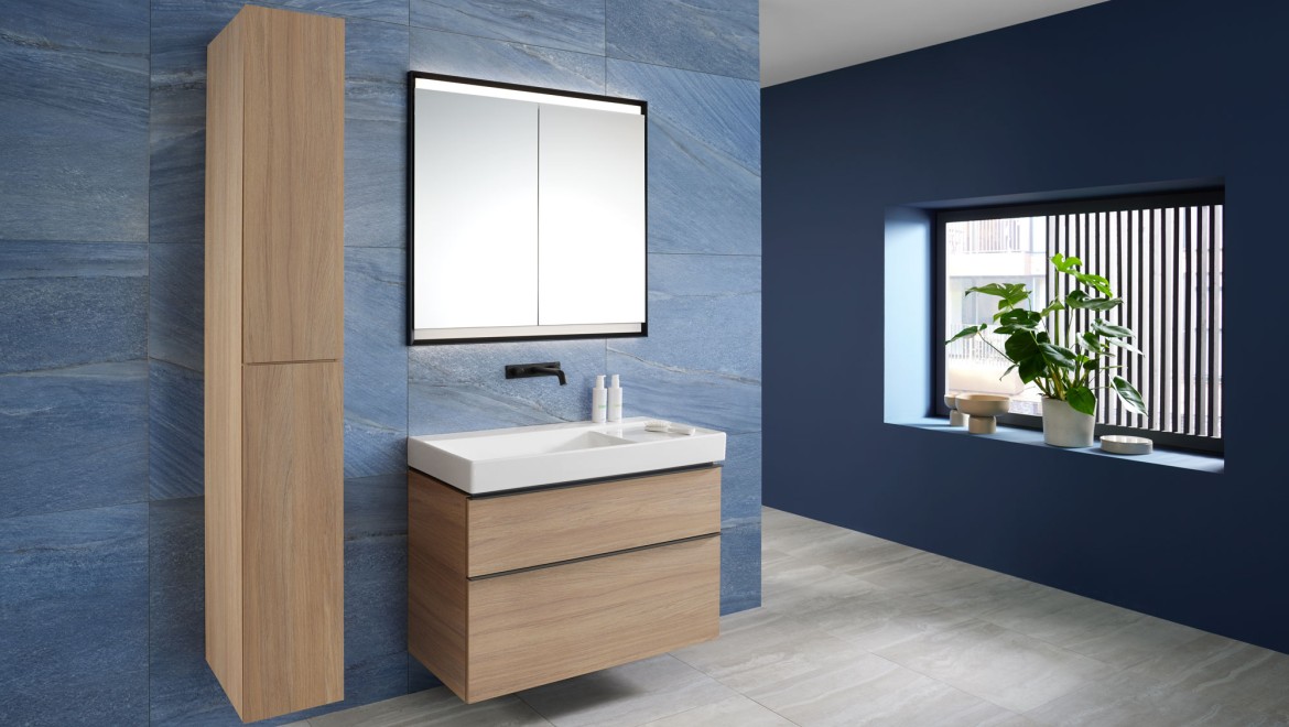 Mix & Match Geberit ONE håndvask med Geberit iCon håndvaskemøbel og højskab Mix & Match Geberit ONE håndvask med Geberit iCon håndvaskemøbel og højskab