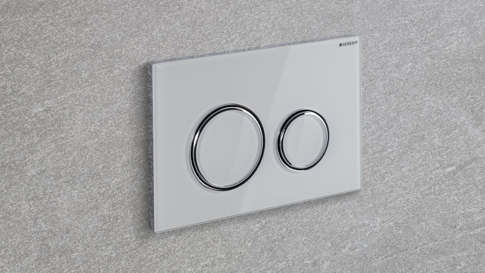 Geberit Sigma21 i glas hvid Geberit Sigma21 i glas hvid