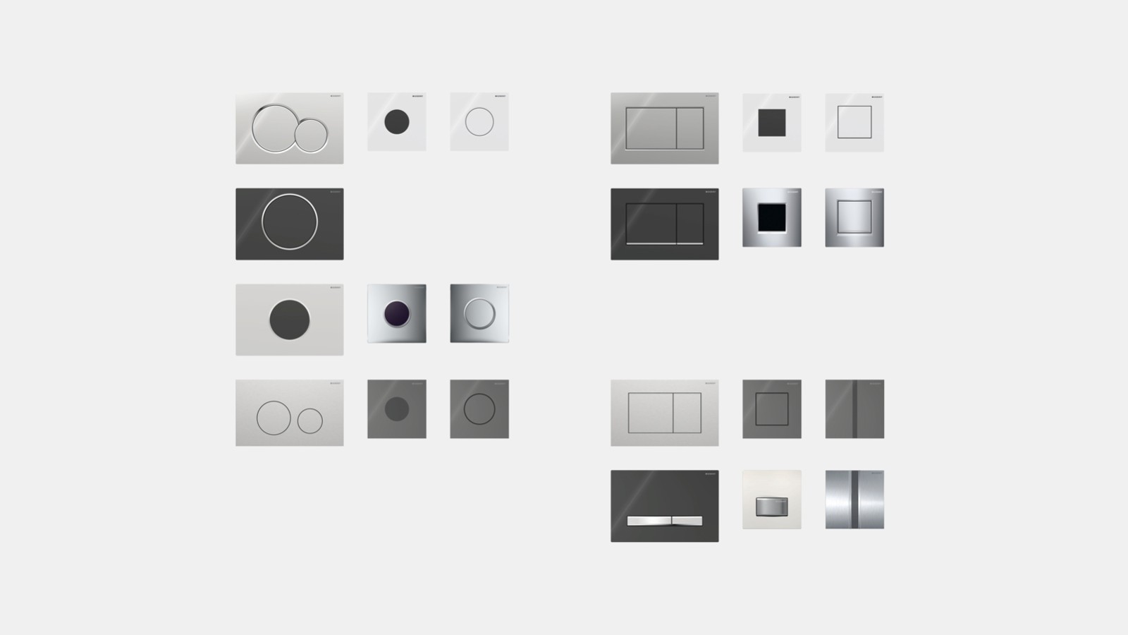 Geberit betjeningsplader til urinaler Geberit betjeningsplader til urinaler