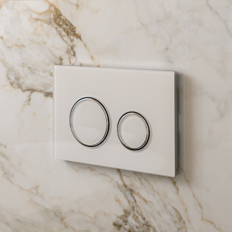 Geberit Sigma50 betjeningsplade i rund Geberit Sigma50 betjeningsplade i rund