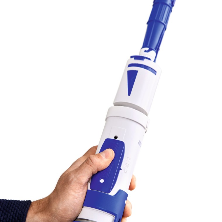 Mulighed for at indstille skyllevolumen på Geberit Type 208 skylleventilen. Intervallet går fra 4,5 til 7,5 liter.