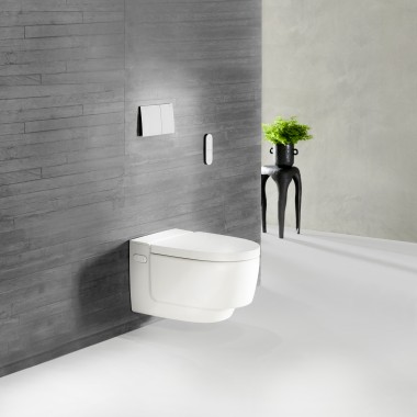 Geberit AquaClean Mera douchetoilet i hvid Geberit AquaClean Mera douchetoilet i hvid