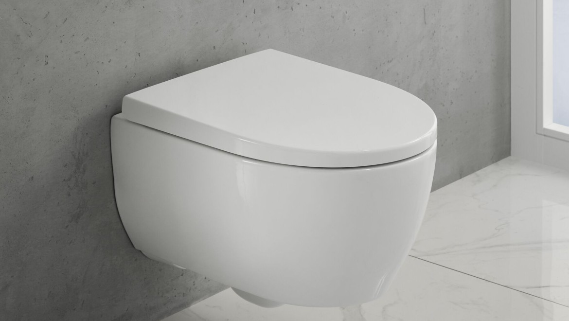Væghængt iCon WC i kompakt design Væghængt iCon WC i kompakt design