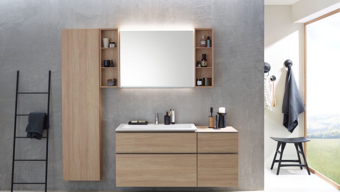 Geberit iCon badeværelsesserien i eg Geberit iCon badeværelsesserien i eg