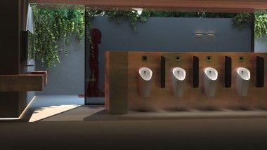 Geberit Preda-urinaler på offentlige steder