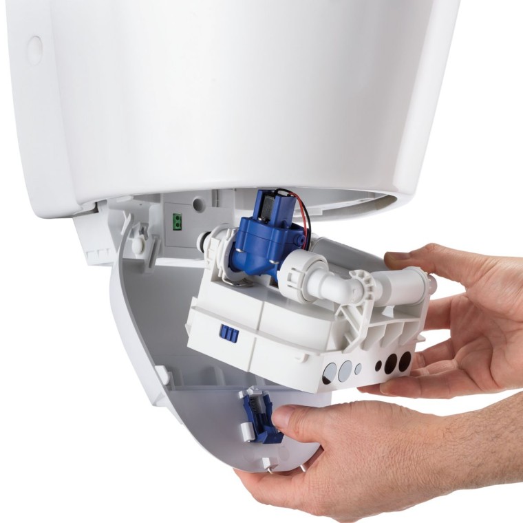 Geberit-urinalstyreenhed i en dockingstation Geberit-urinalstyreenhed i en dockingstation