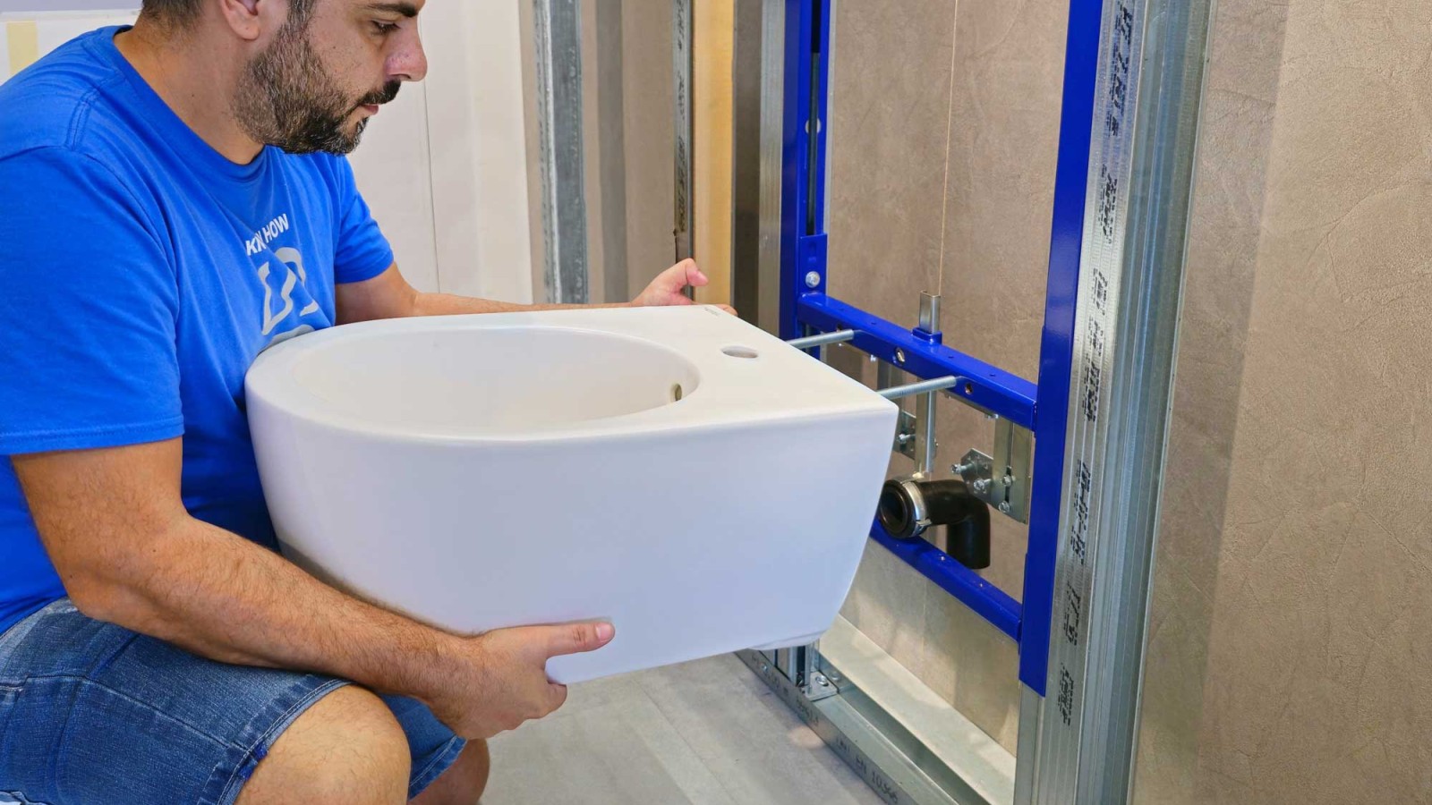 Installation af et Geberit bidet med EFF3