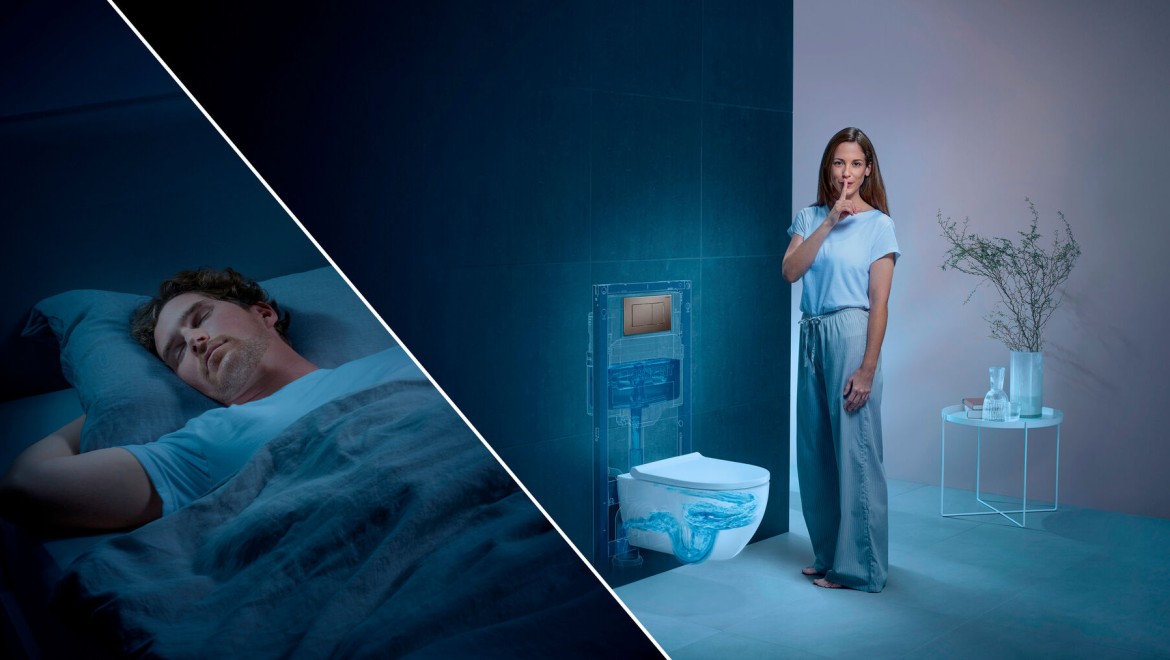 Geberit WC-system: Stille skyl