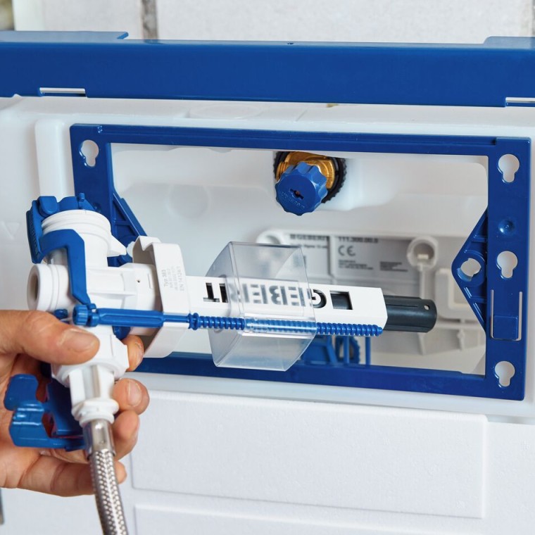 Den kompakte Geberit Type 383 indløbsventil