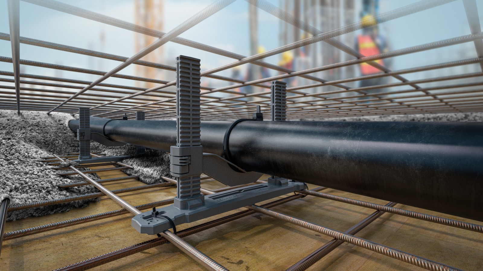 Geberit indstøbningsbeslag