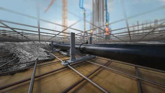 Geberit PE rør i beton
