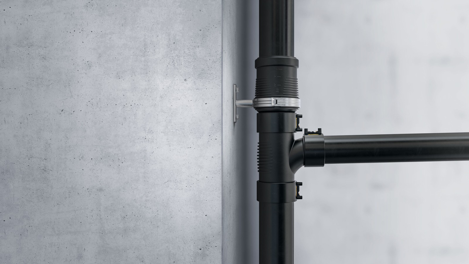 Lydisoleringsribber på Geberit Silent-db20-fittings Lydisoleringsribber på Geberit Silent-db20-fittings