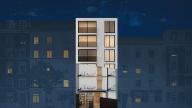 Åben oversigt over et hus med et Geberit Silent-Pro SuperTube-system installeret