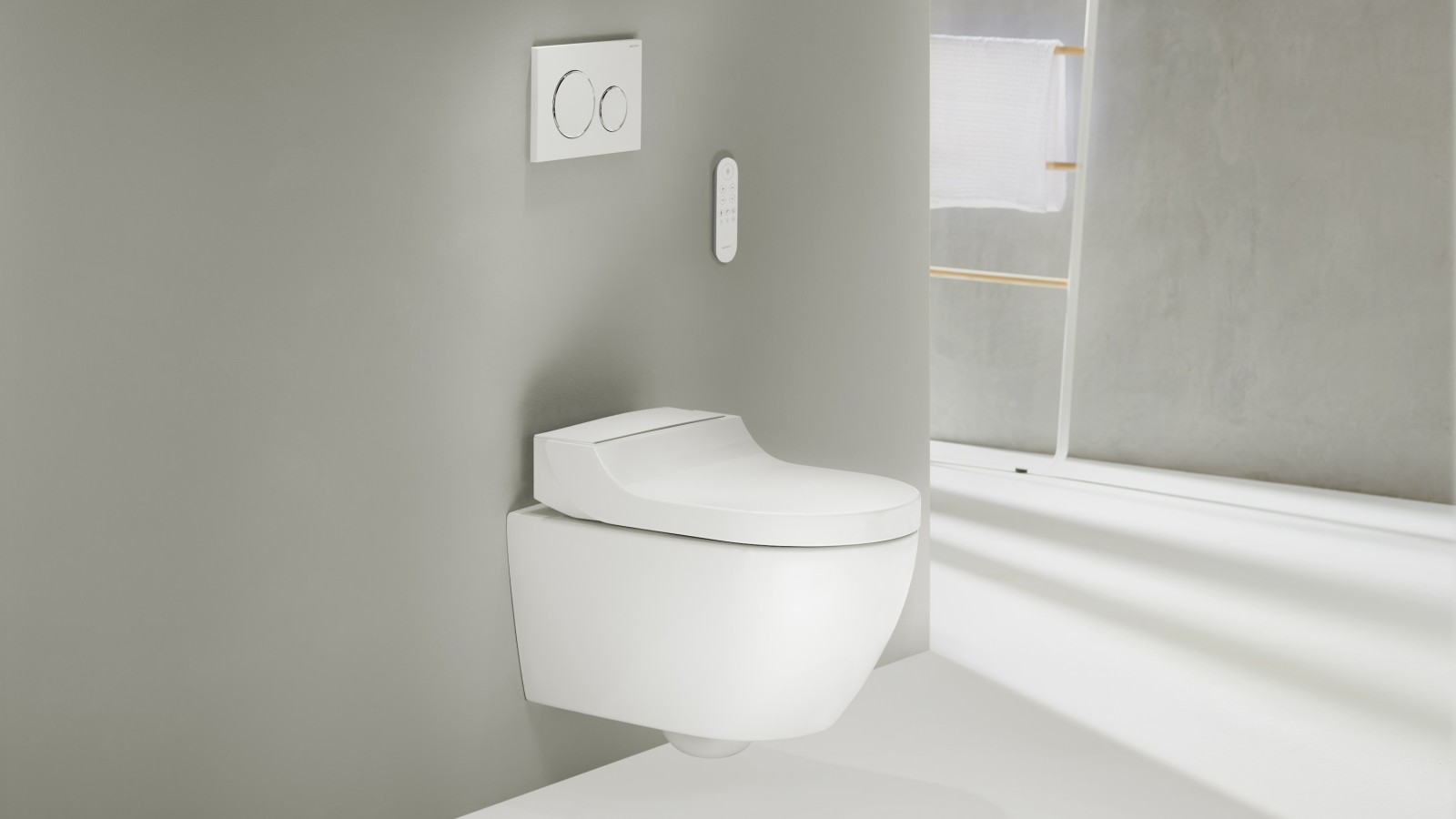 Geberit AquaClean Tuma Comfort med Sigma20-fjernbetjening Geberit AquaClean Tuma Comfort med Sigma20-fjernbetjening