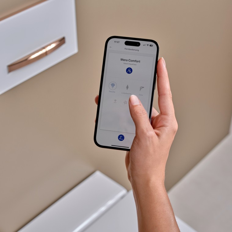 Geberit AquaClean med Geberit Home-appen Geberit AquaClean med Geberit Home-appen