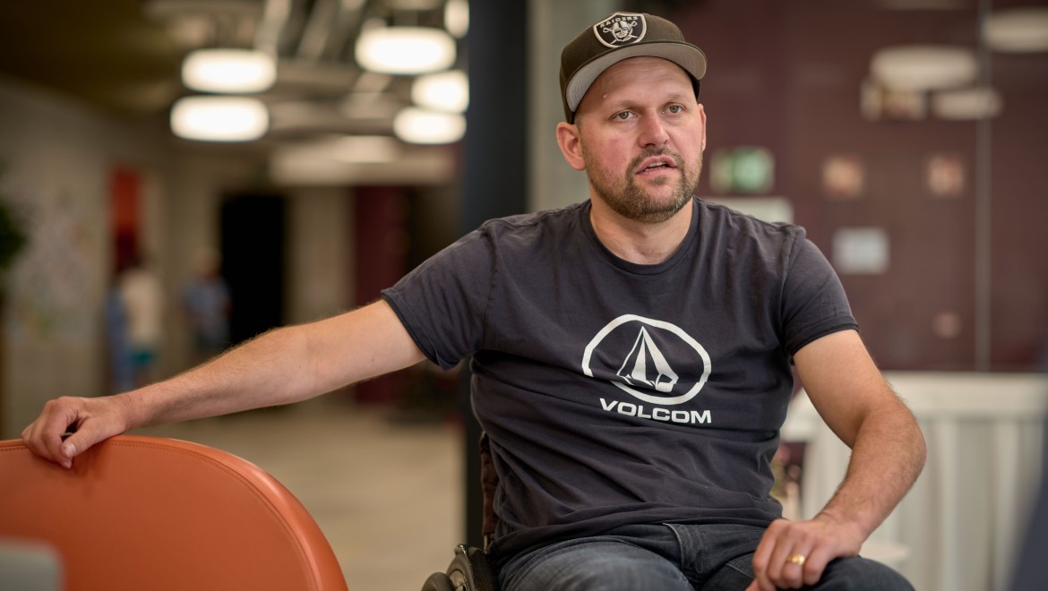 Interview med Peter Roos fra Swiss Paraplegic Centre i Nottwil (© Ben Huggler)