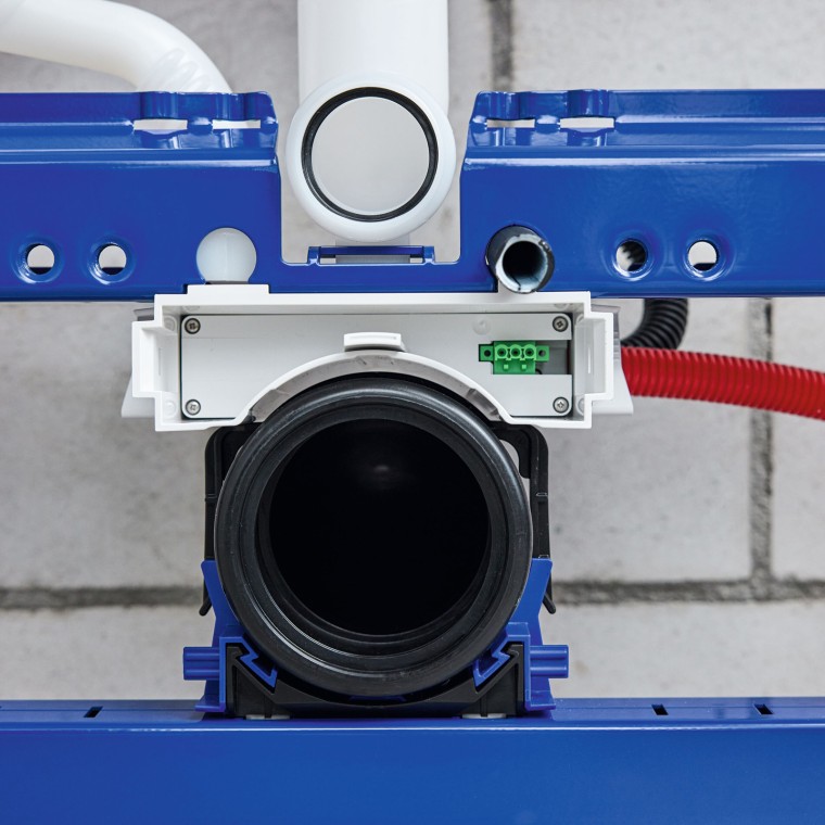Geberit Power & Connect box under installation