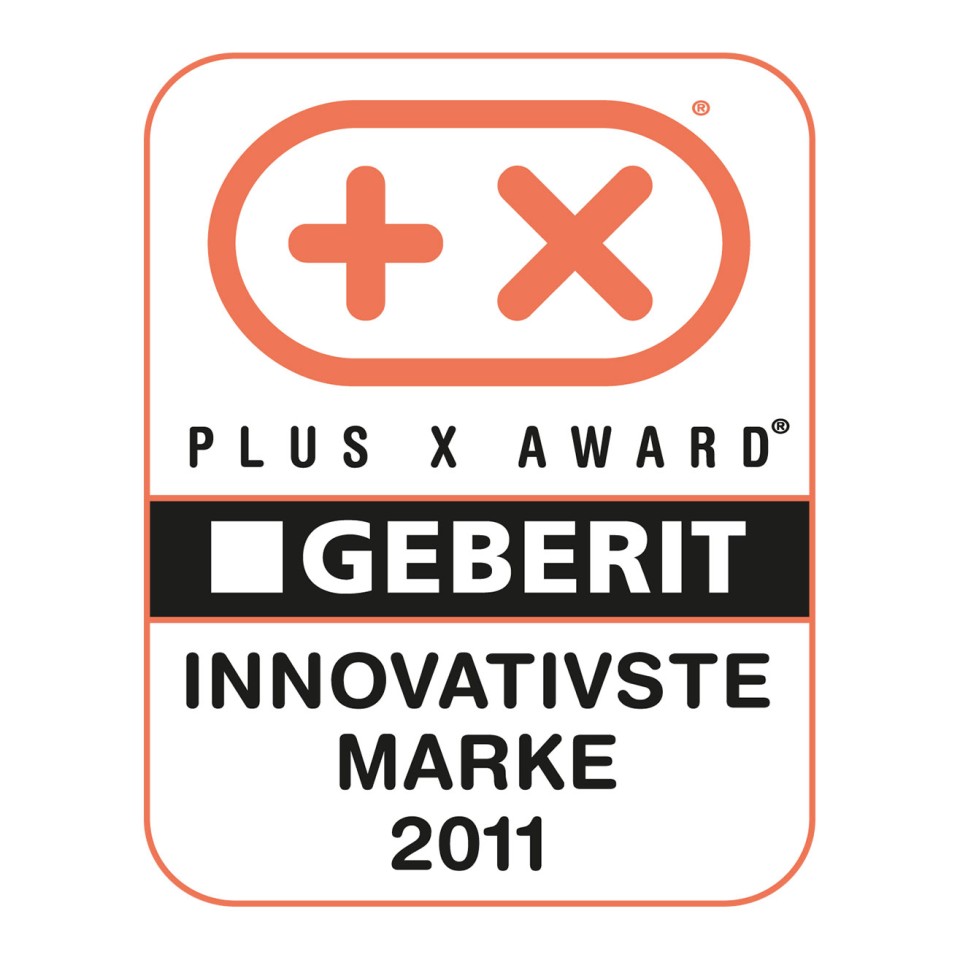 Plus X prisen til Geberit som det mest innovative brand Plus X prisen til Geberit som det mest innovative brand