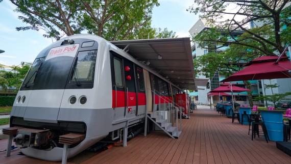 Train Pod Hotel i Singapore (© Watson Lau)