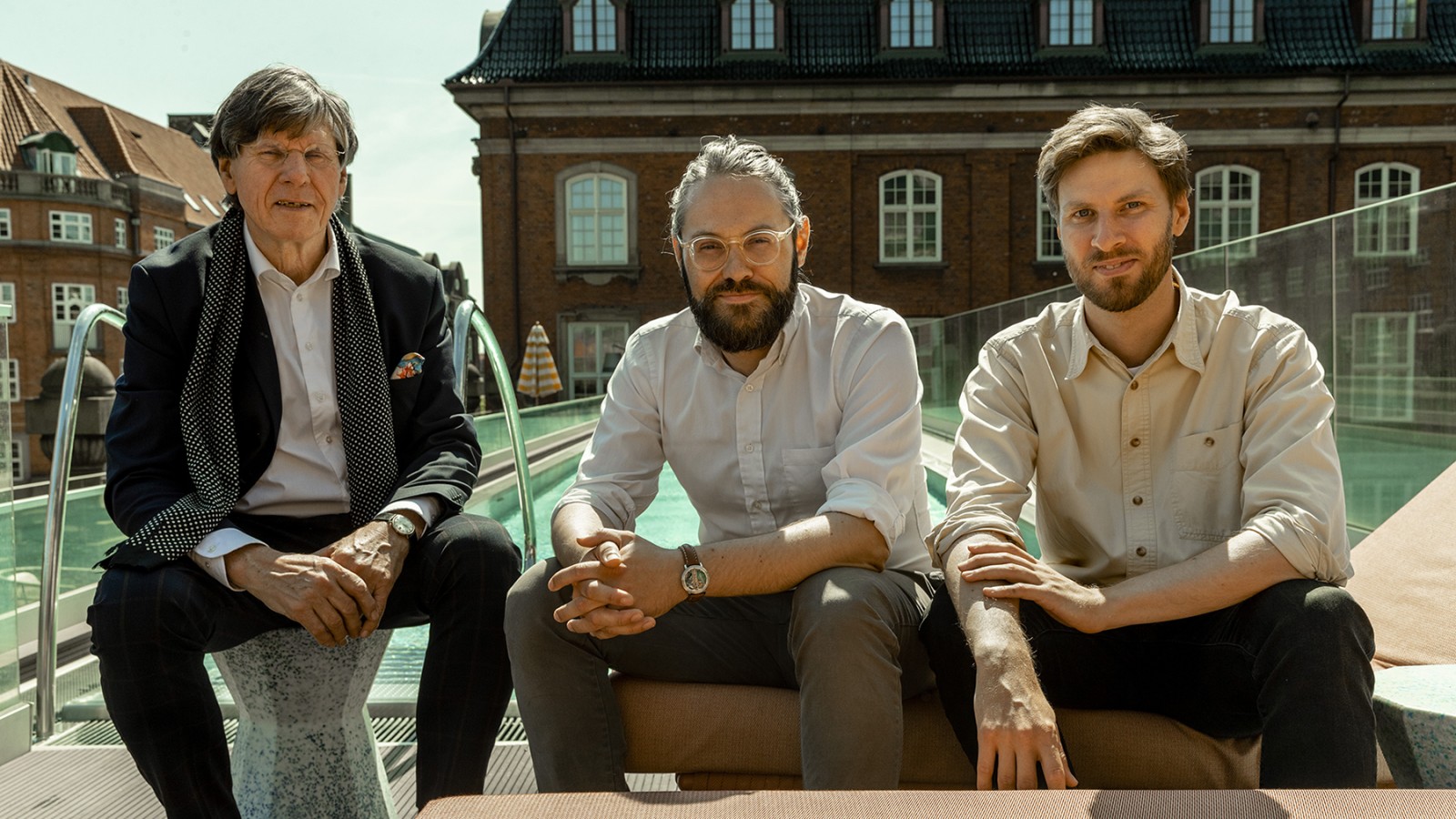 De danske arkitekter fra arkitektfirmaet Bjerg Arkitektur (© Wilfred Gachau)