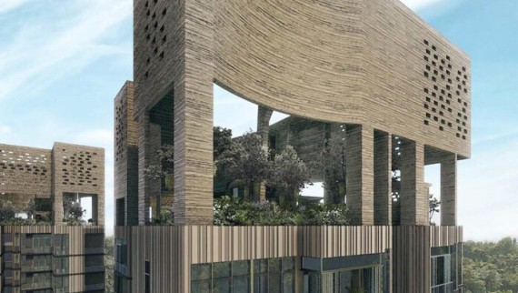 Den "Hemmelige have" på toppen af tårnene i Martin Modern (© Darren Soh) Den "Hemmelige have" på toppen af tårnene i Martin Modern (© Darren Soh)