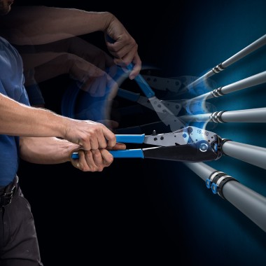 FlowFit kræver kun to pressekæber til alle rørdimensioner FlowFit kræver kun to pressekæber til alle rørdimensioner