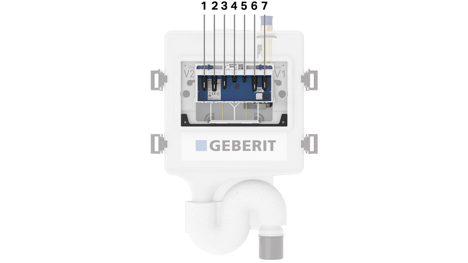 Geberit HS50 hygiejneskylsenhed (© Geberit)