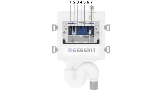 Geberit HS50 hygiejneskylsenhed (© Geberit)