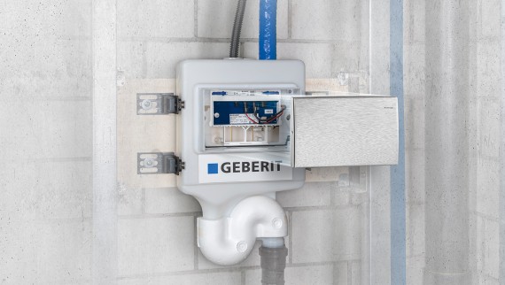 Geberit HS30 hygiejneskyl kan installeres i enden af et rør (© Geberit) Geberit HS30 hygiejneskyl kan installeres i enden af et rør (© Geberit)
