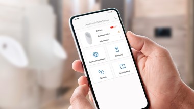 Illustration af Geberit Control App