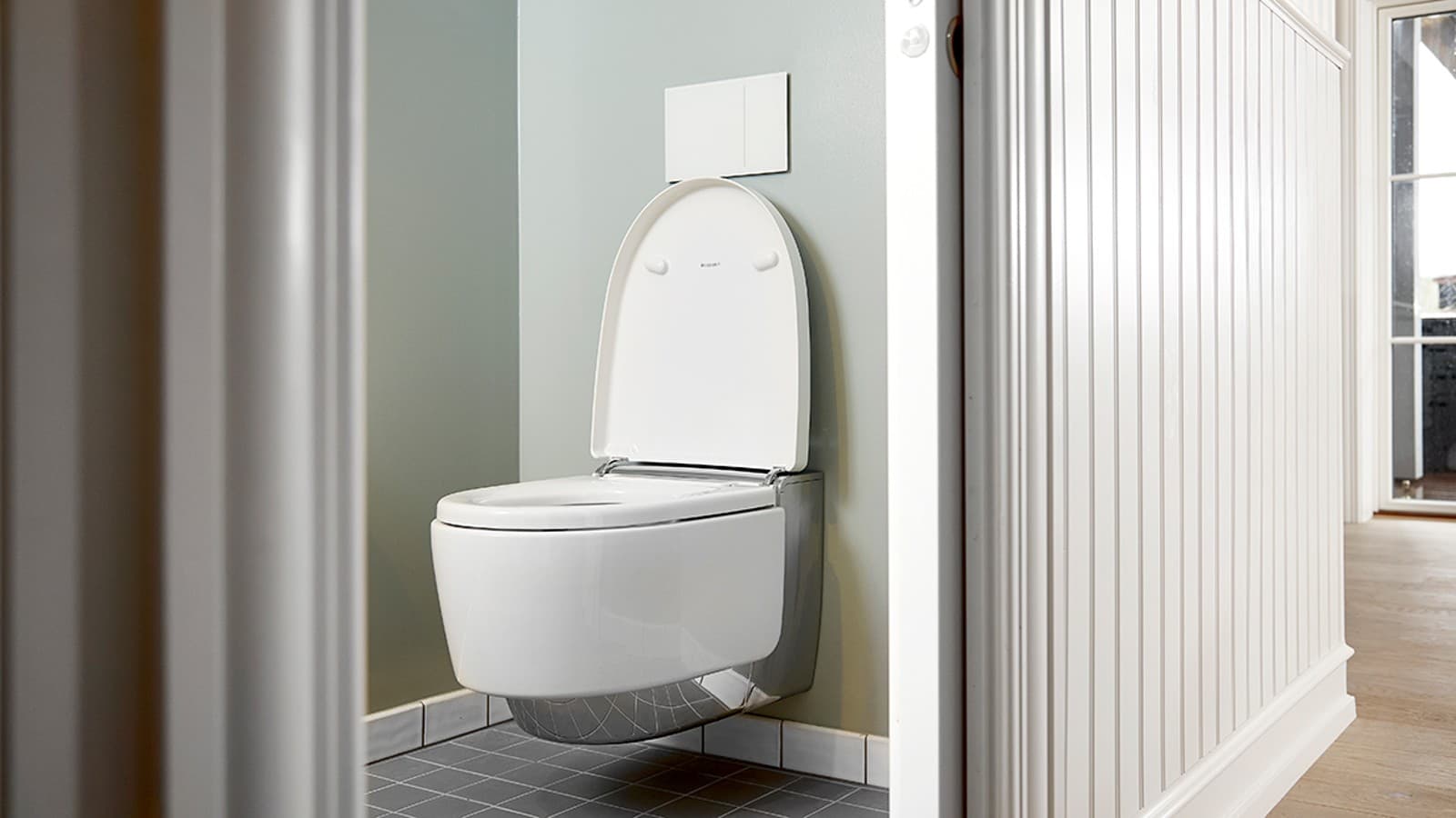 Geberit AquaClean Mera douchetoilet på Hvidbjerg Strandhotel Geberit AquaClean Mera douchetoilet på Hvidbjerg Strandhotel