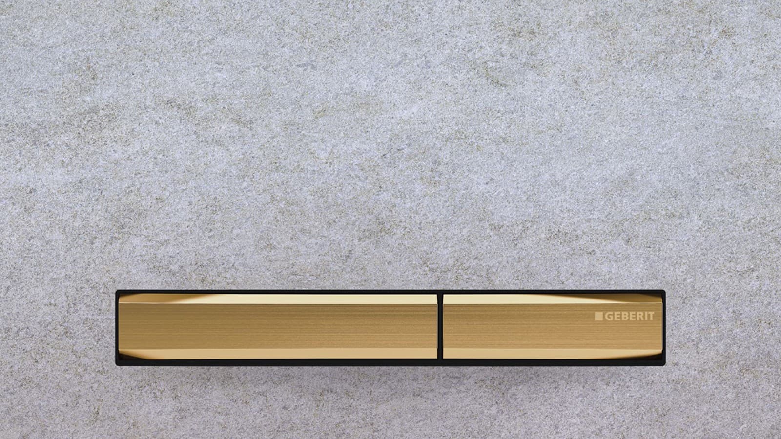 Sigma50 betjeningaplde i beton med messing Sigma50 betjeningaplde i beton med messing