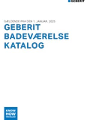 Geberit badeværelseskatalog 2025 Geberit badeværelseskatalog 2025