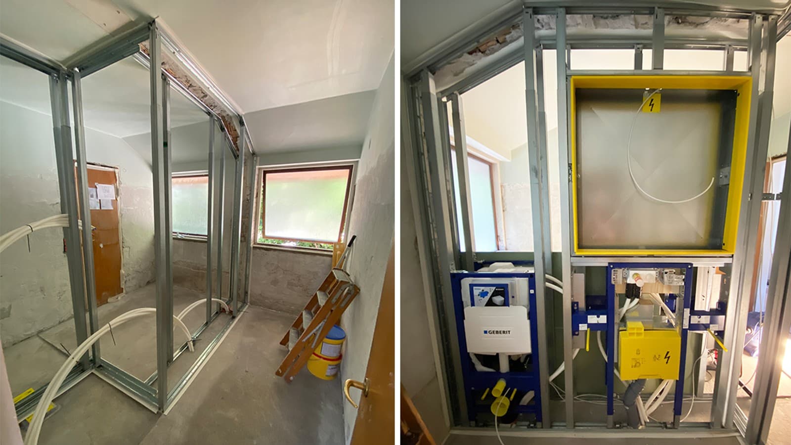 Geberit GIS og Duofix på badeværelse Geberit GIS og Duofix på badeværelse