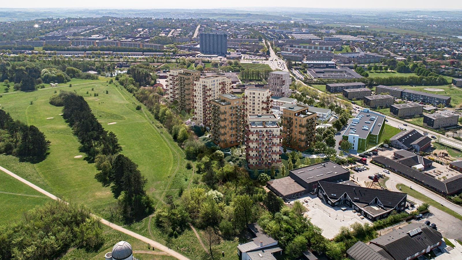 Parkbyen, Aalborg, set oppefra Parkbyen, Aalborg, set oppefra