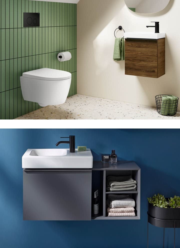 Små badeværelsesløsninger Små badeværelsesløsninger