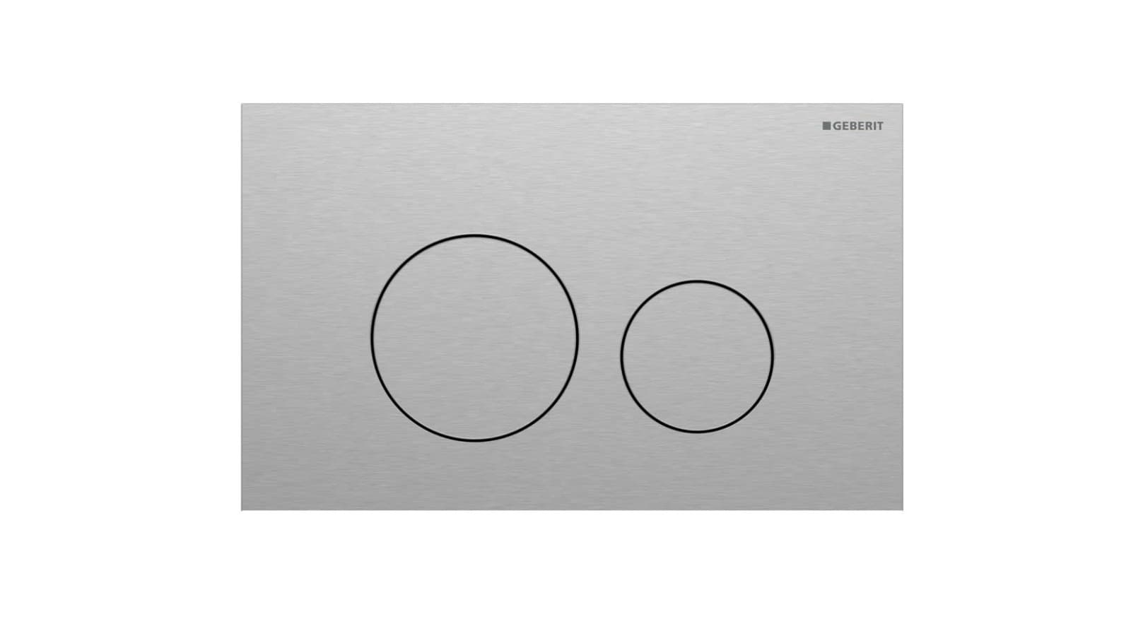 Geberit Sigma40 round i rustfrit stål