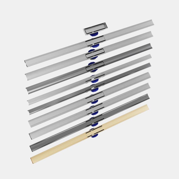 Oversigt over Geberit CleanLine bruseafløb Oversigt over Geberit CleanLine bruseafløb